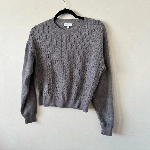 Heartloom- Asher Cable Knit Crew Neck Sweater (Size: Medium) - Picture 4 of 7